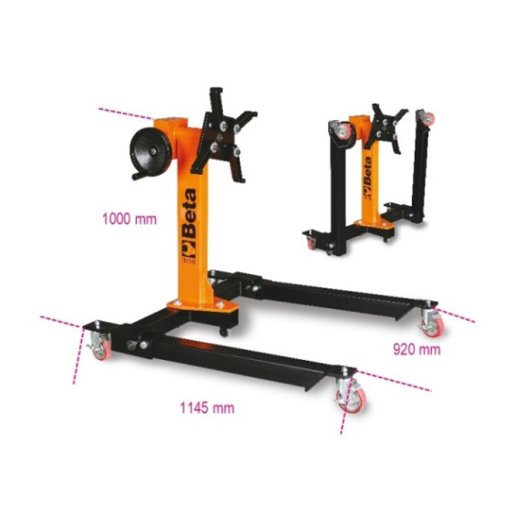 Cavalletto sostegno motore richiudibile 3014 SAR