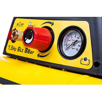 STANLEY D 200 Compressore 6 Lt 1,5HP, pressione max 8 bar/116 PS, Rumorosità: 97 dB