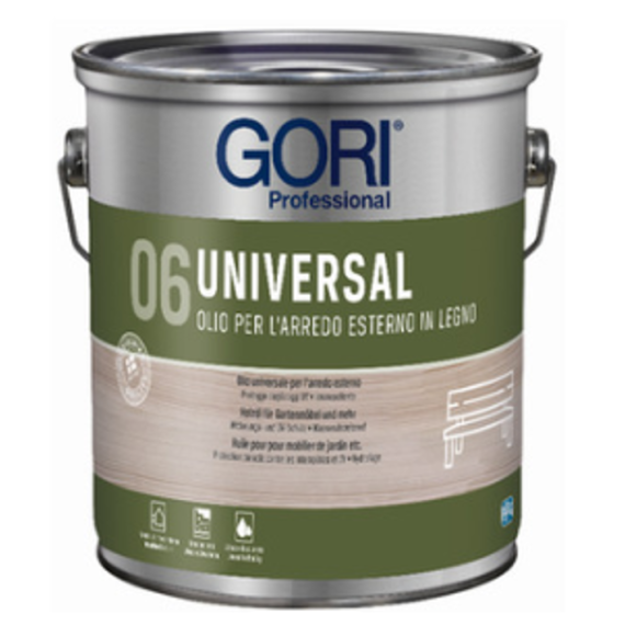 GORI 06 UNIVERSAL Olio per l' arredo esterno in legno INCOLORE