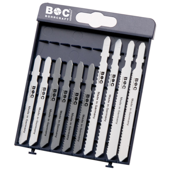 BOC19911330010 - Assortimento Lame Per Seghetti Per Metallo E Plastica - 10 Pezzi