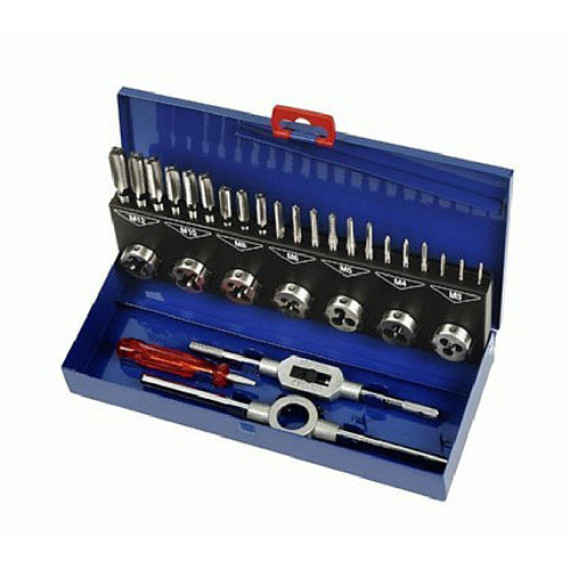 BOC60001410025 - Assortimento Maschi A Mano Din 352 Filiere Tonde  Din 223-B HSS-G - 25 Pezzi